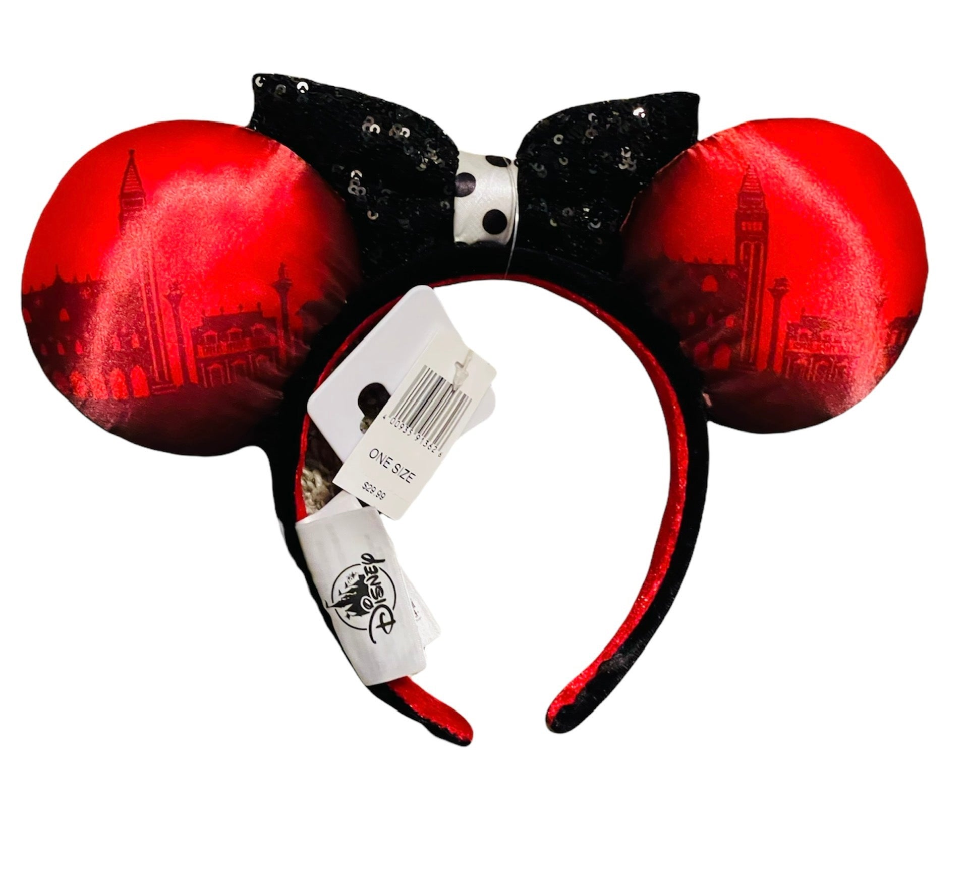 Disney Parks EPCOT Showcase Italy Ciao Bella Minnie Ears Headband