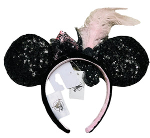 Disney Parks EPCOT France Showcase Bisou de Paris Black Sequin Ears Headband