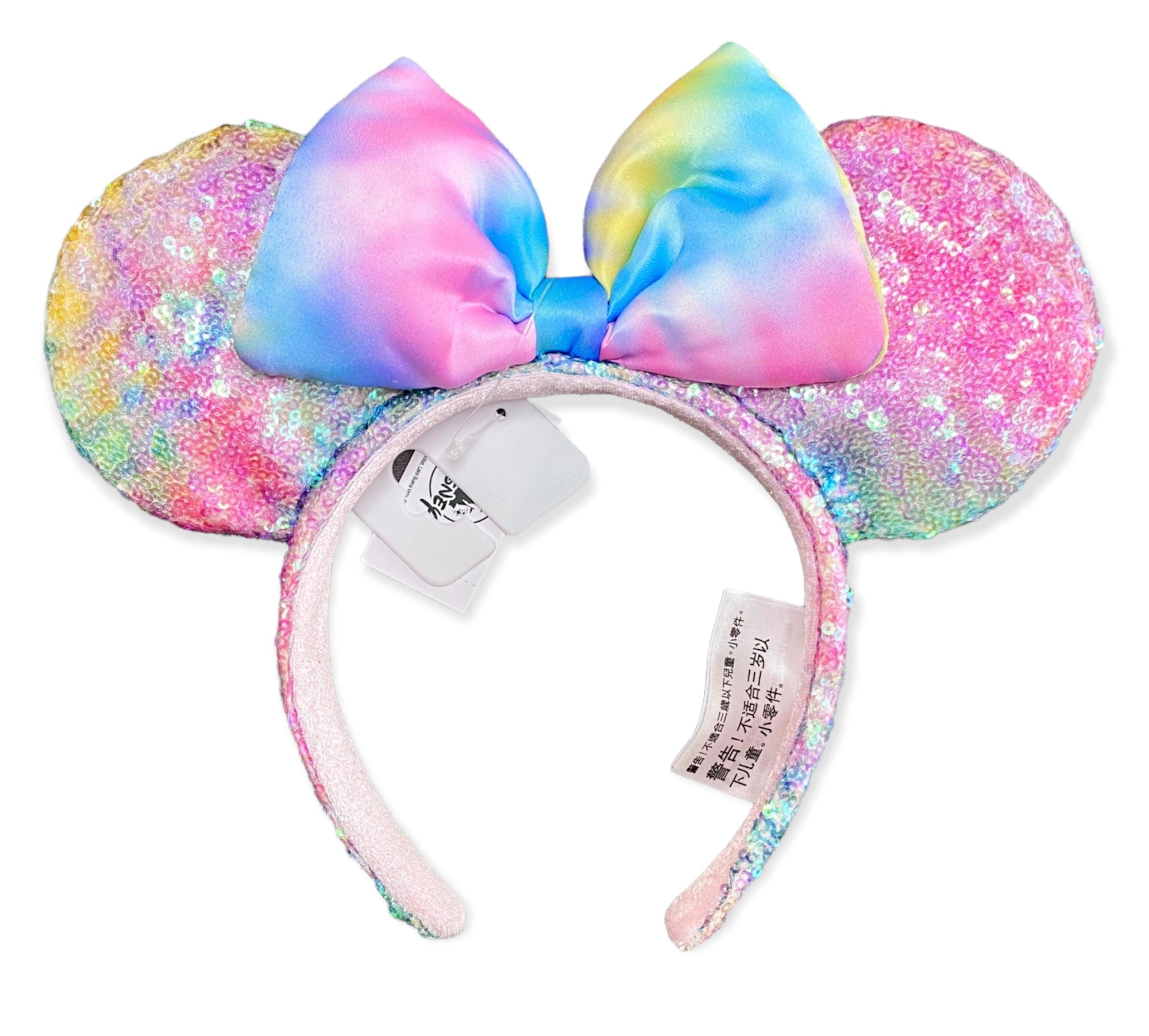 Disney Parks Shanghai Pastel Tie Dye Minnie Mouse Ears Headband - SHDL