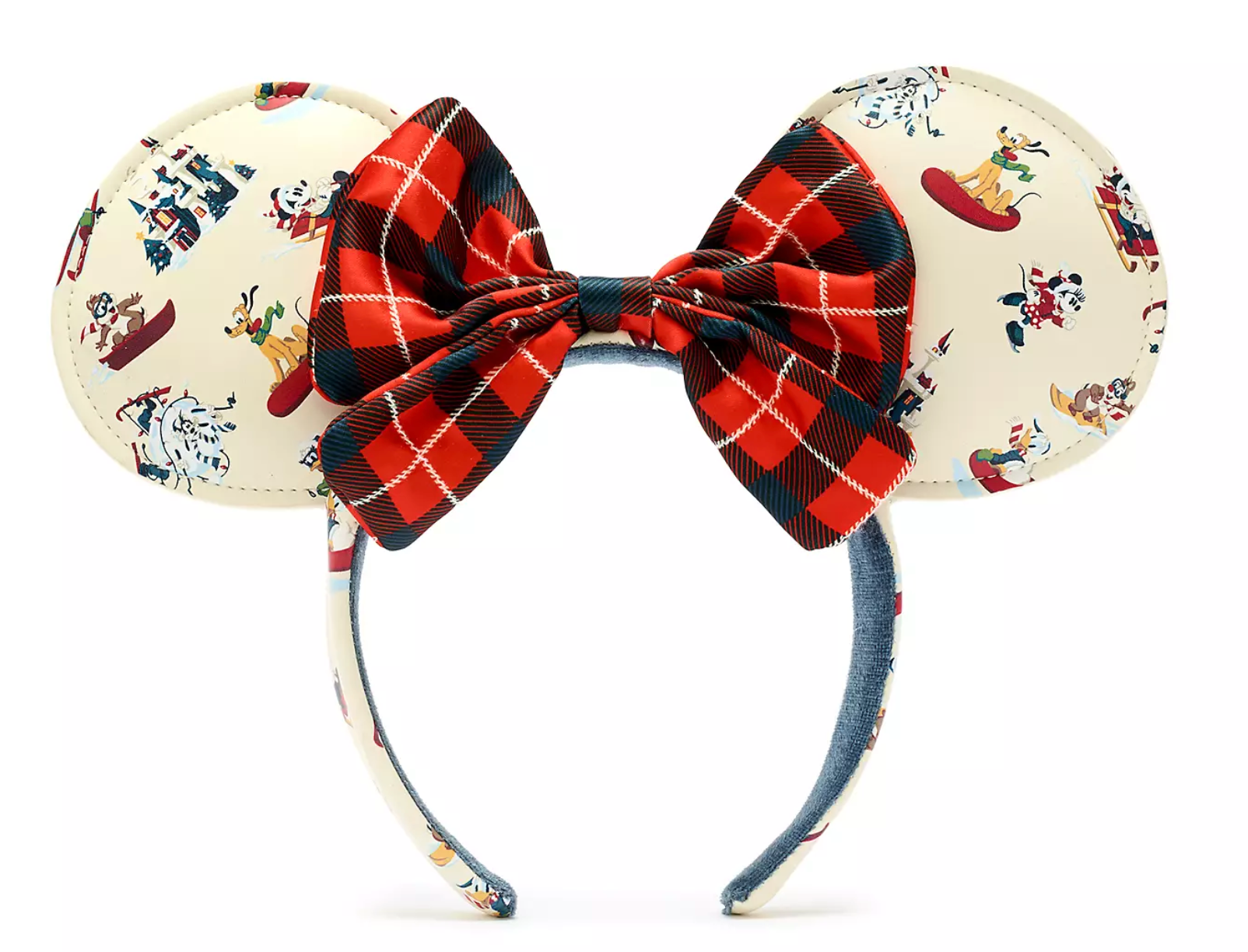 Disney Parks Loungefly Holiday Ski Lodge Mickey & Friends Minnie Ears Headband