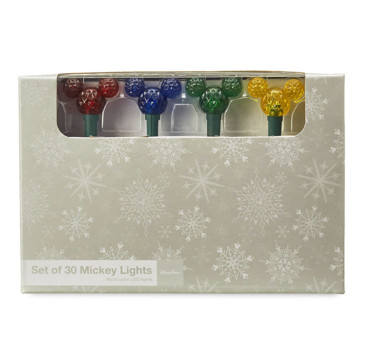 Disney Parks Christmas 2020 Mickey Icon Multicolor String Lights Set Of 30