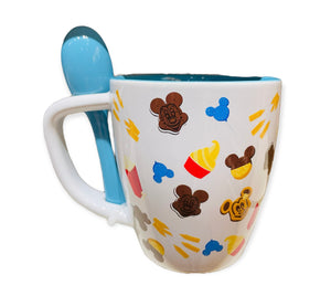 Disney Parks “I’m Just Here for the Snacks” Mug with Spoon