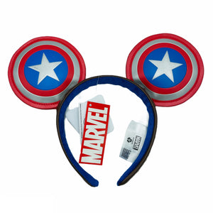 Disney Parks Marvel Captain America Mickey Ears Headband